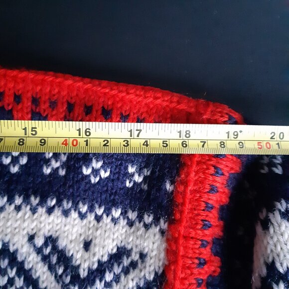 Marius Sports Handmade Norwegian Fair Isle Vintage Wool Pullover - Picture 9 of 15